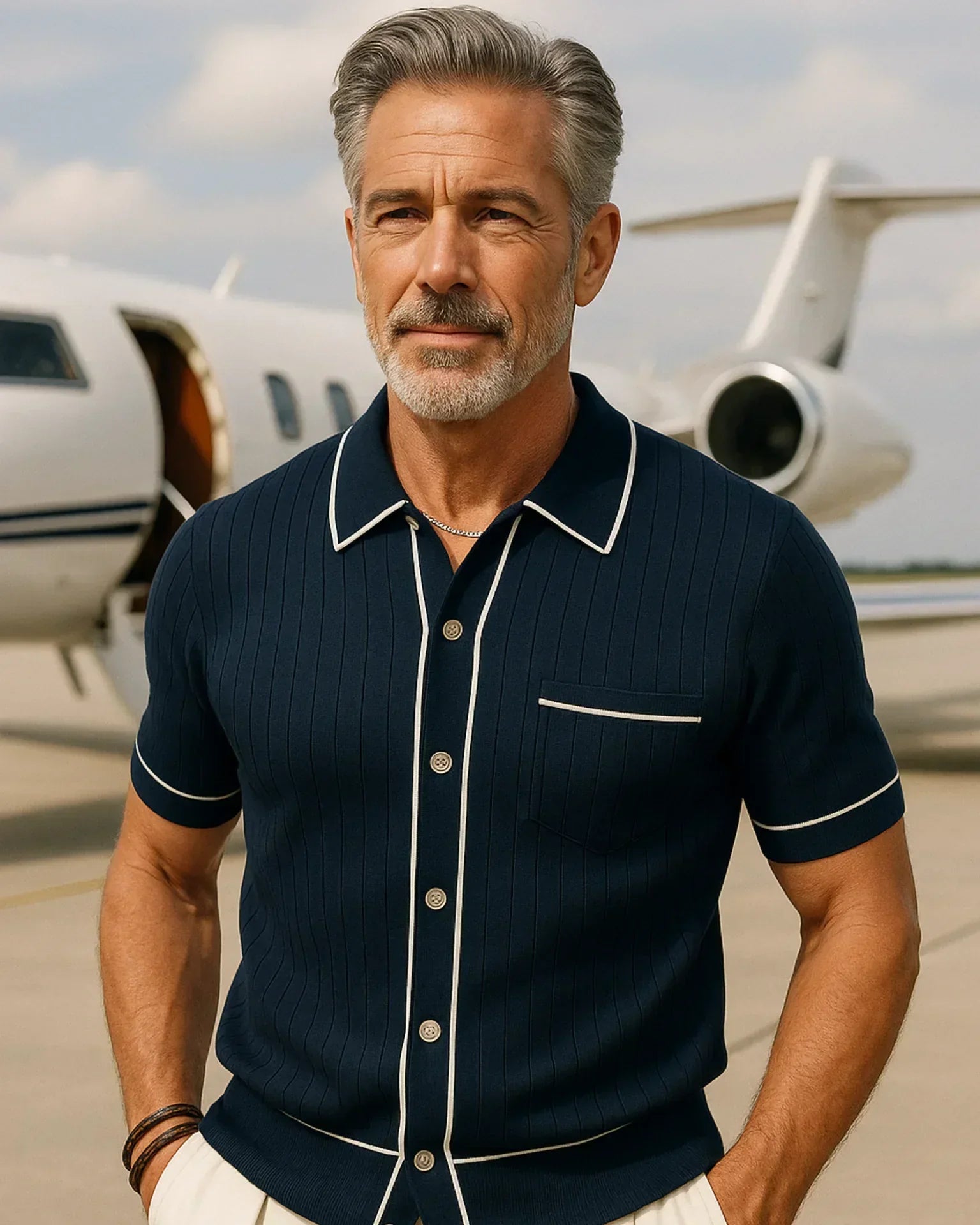 Camisa Francesco Polo - azul