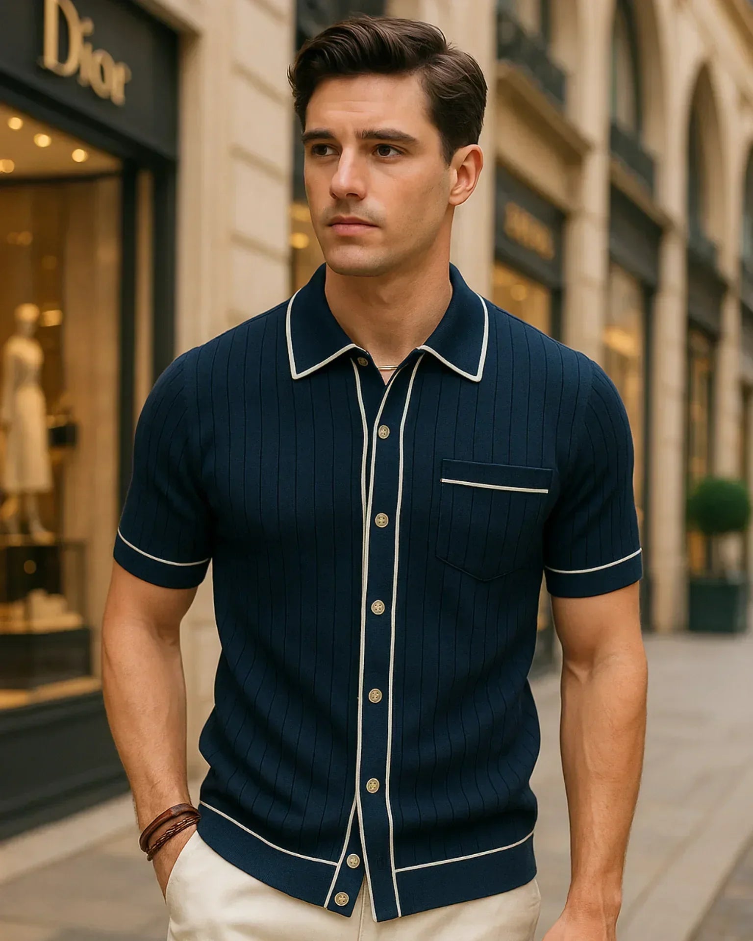 Camisa Francesco Polo - azul
