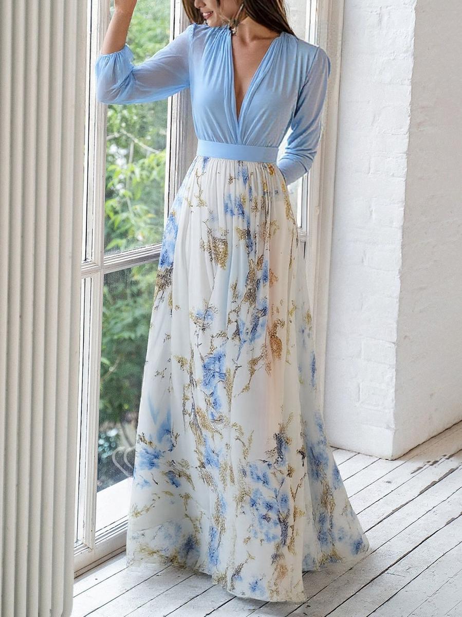 Dolores - Vestidos largos con estampado de flores