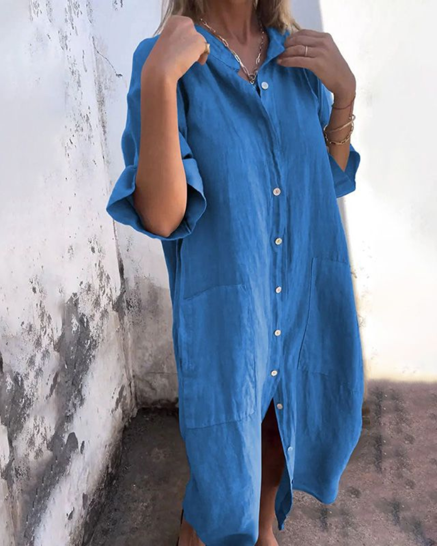 Melanie | Vestido de camisa de estilo casual Ibiza