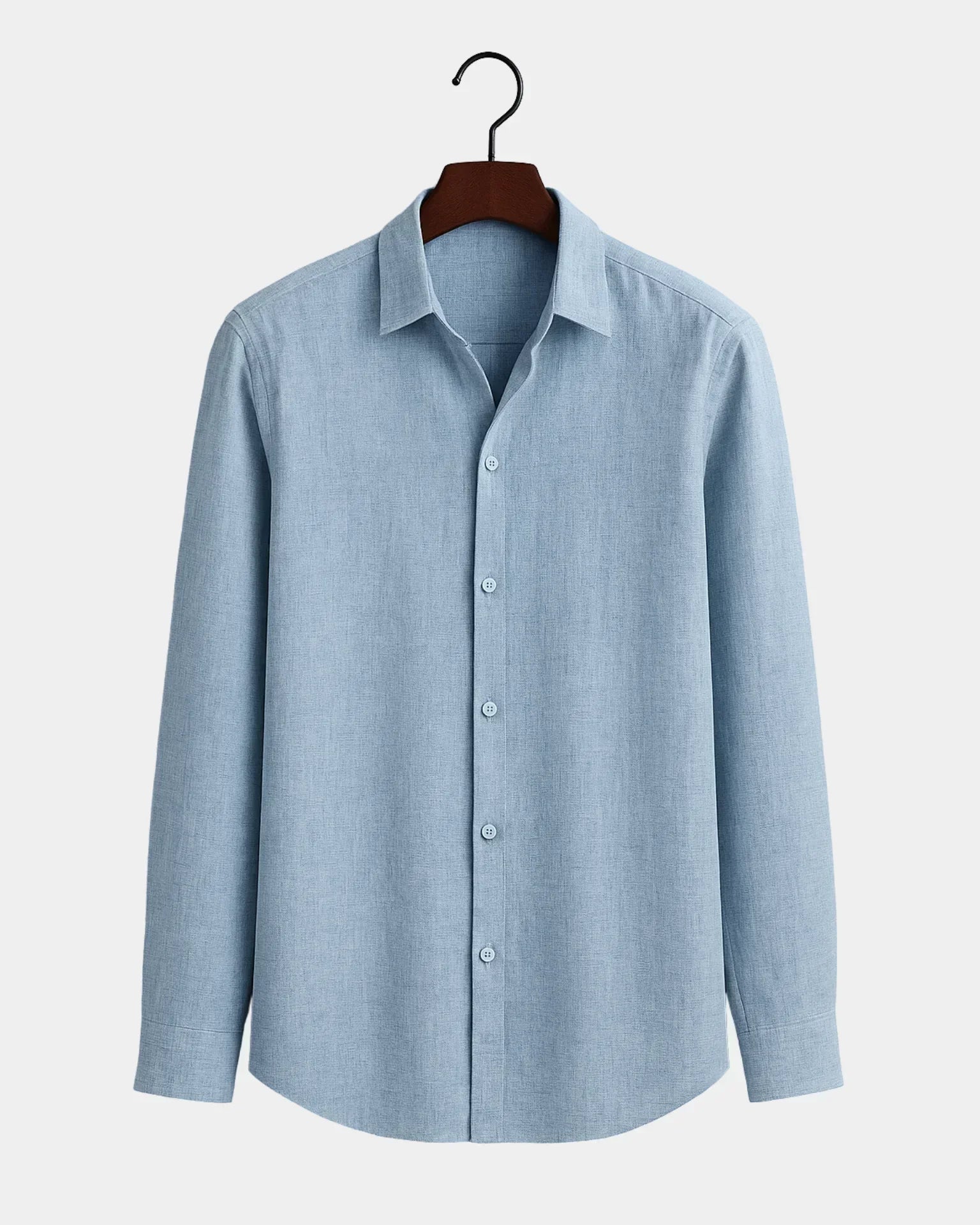 Marco - Camisa de lino azul claro