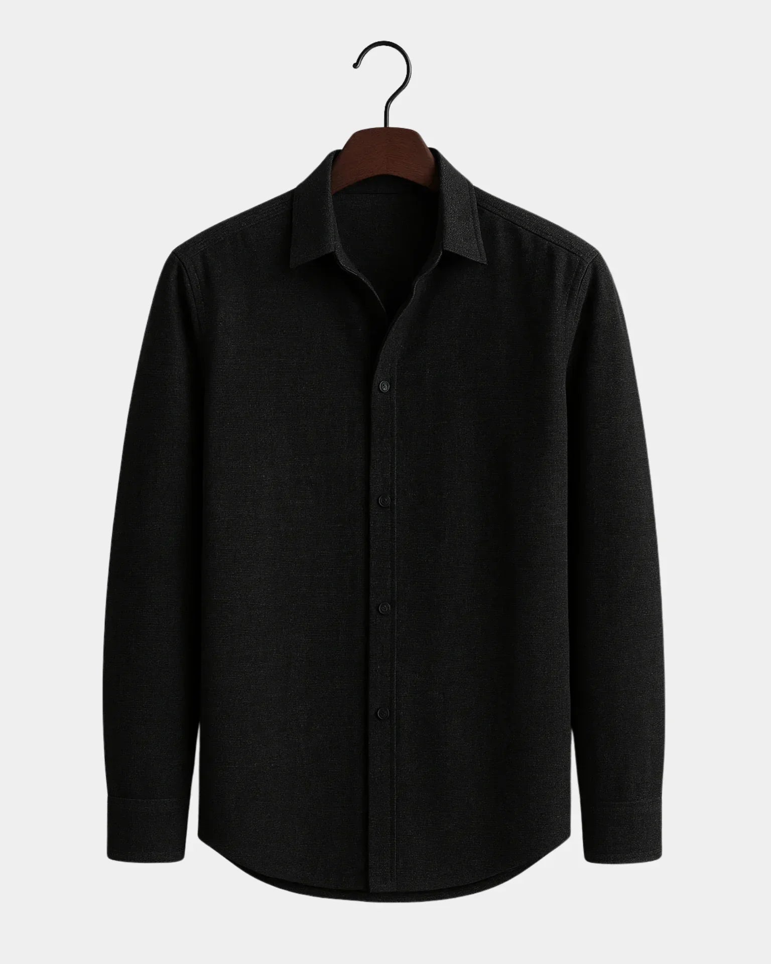 Marco - camisa de lino juodi