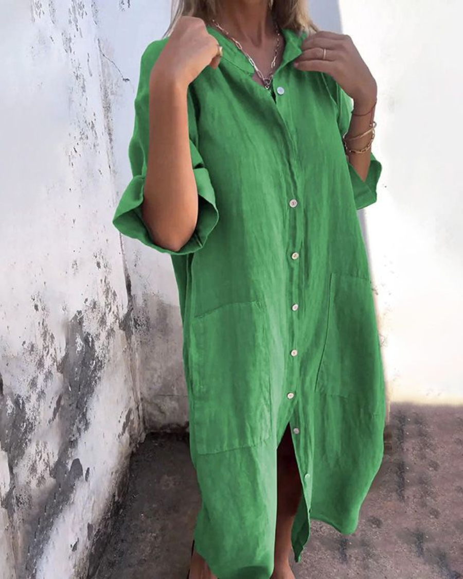 Melanie | Vestido de camisa de estilo casual Ibiza