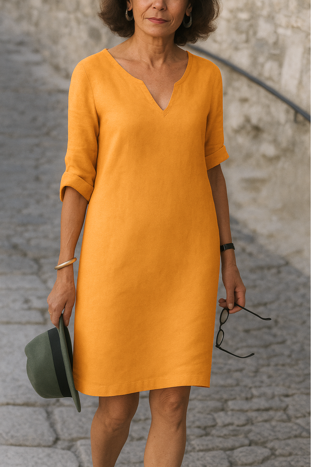 Ria | Vestido elegante con escote en V