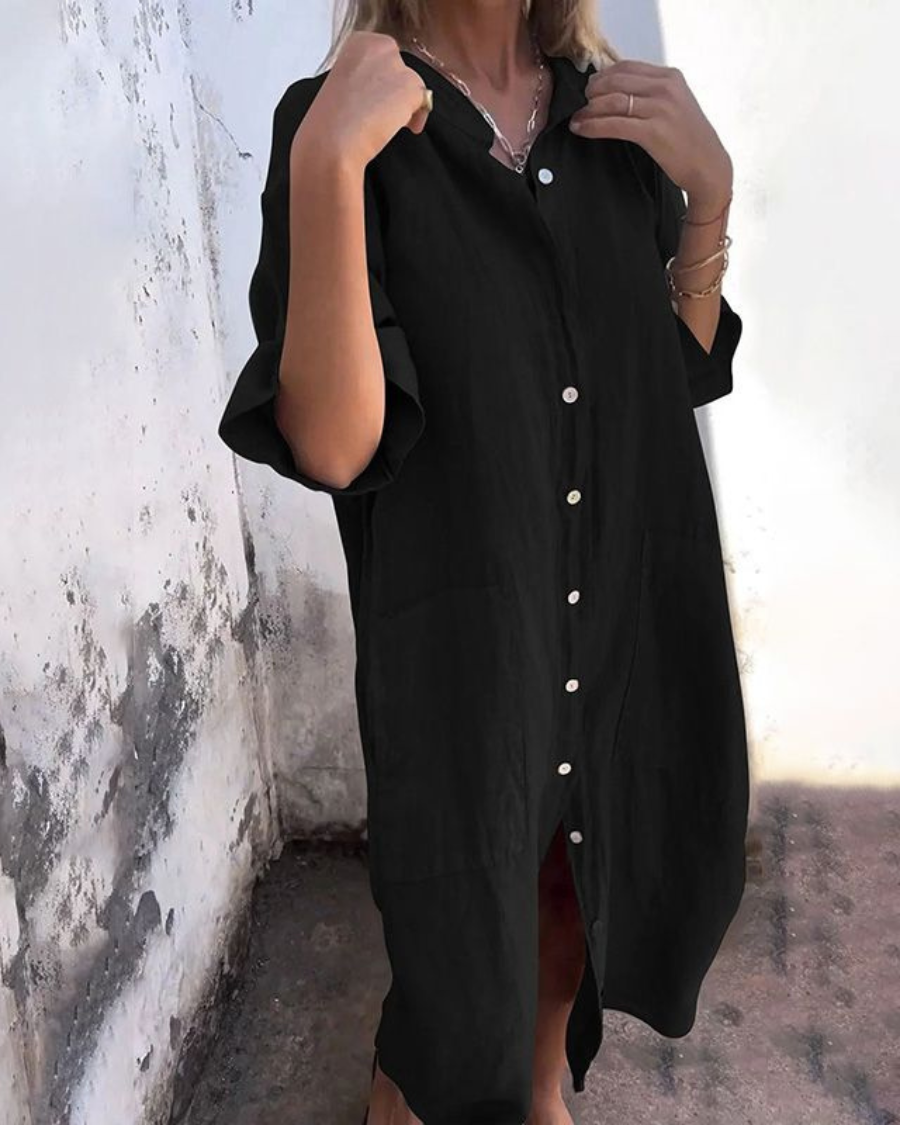 Melanie | Vestido de camisa de estilo casual Ibiza
