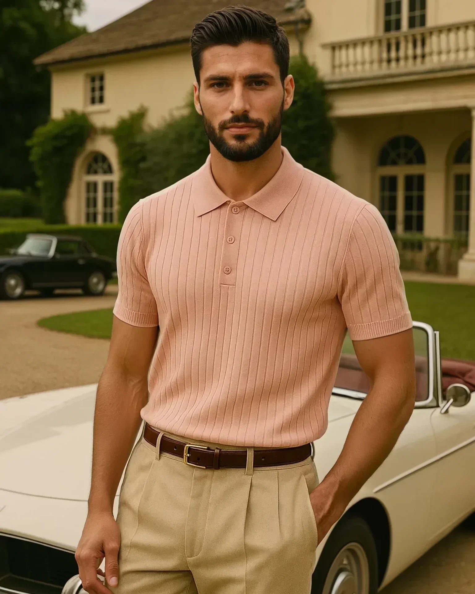 Camisa polo Bruno - Salmón
