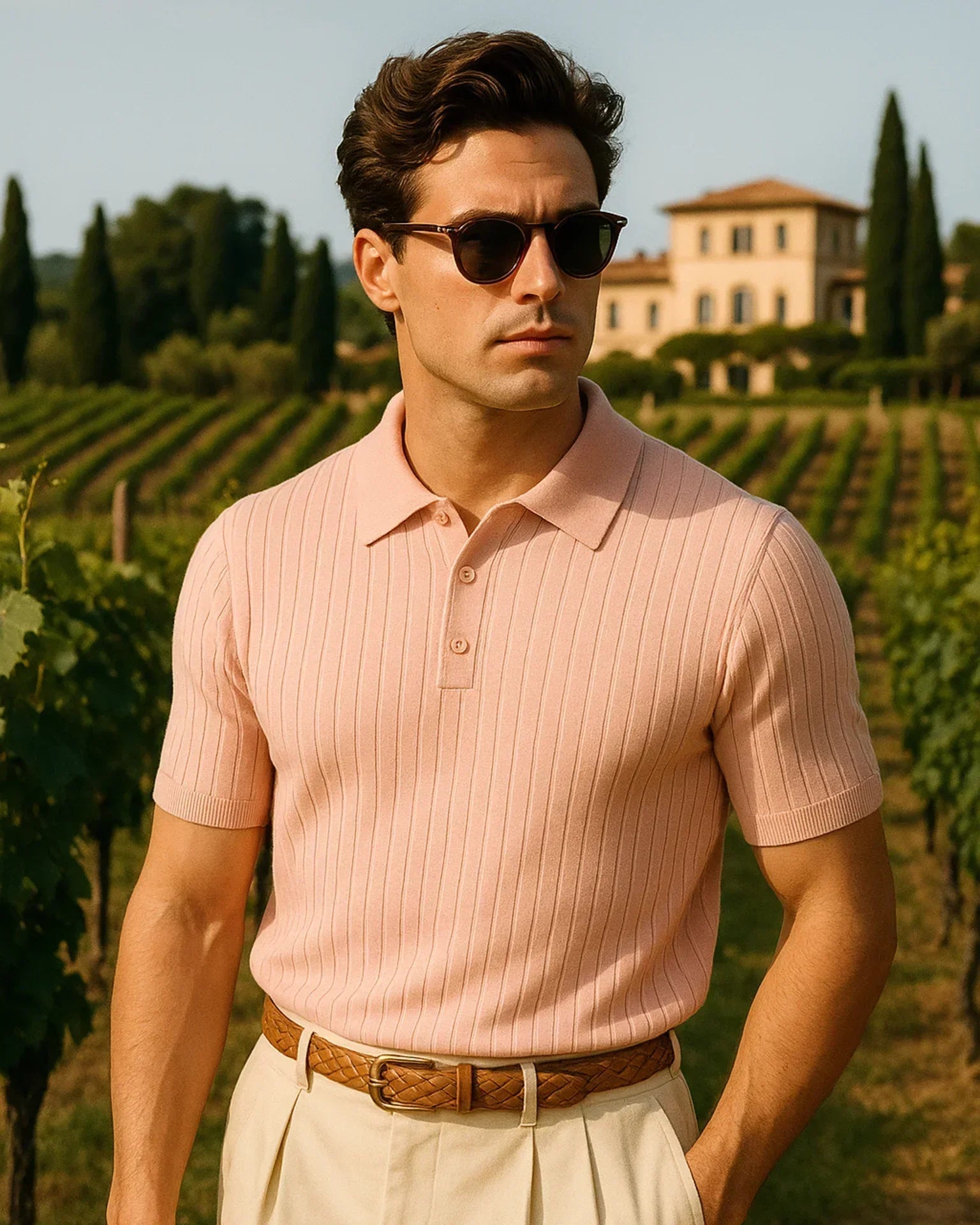 Camisa polo Bruno - Salmón
