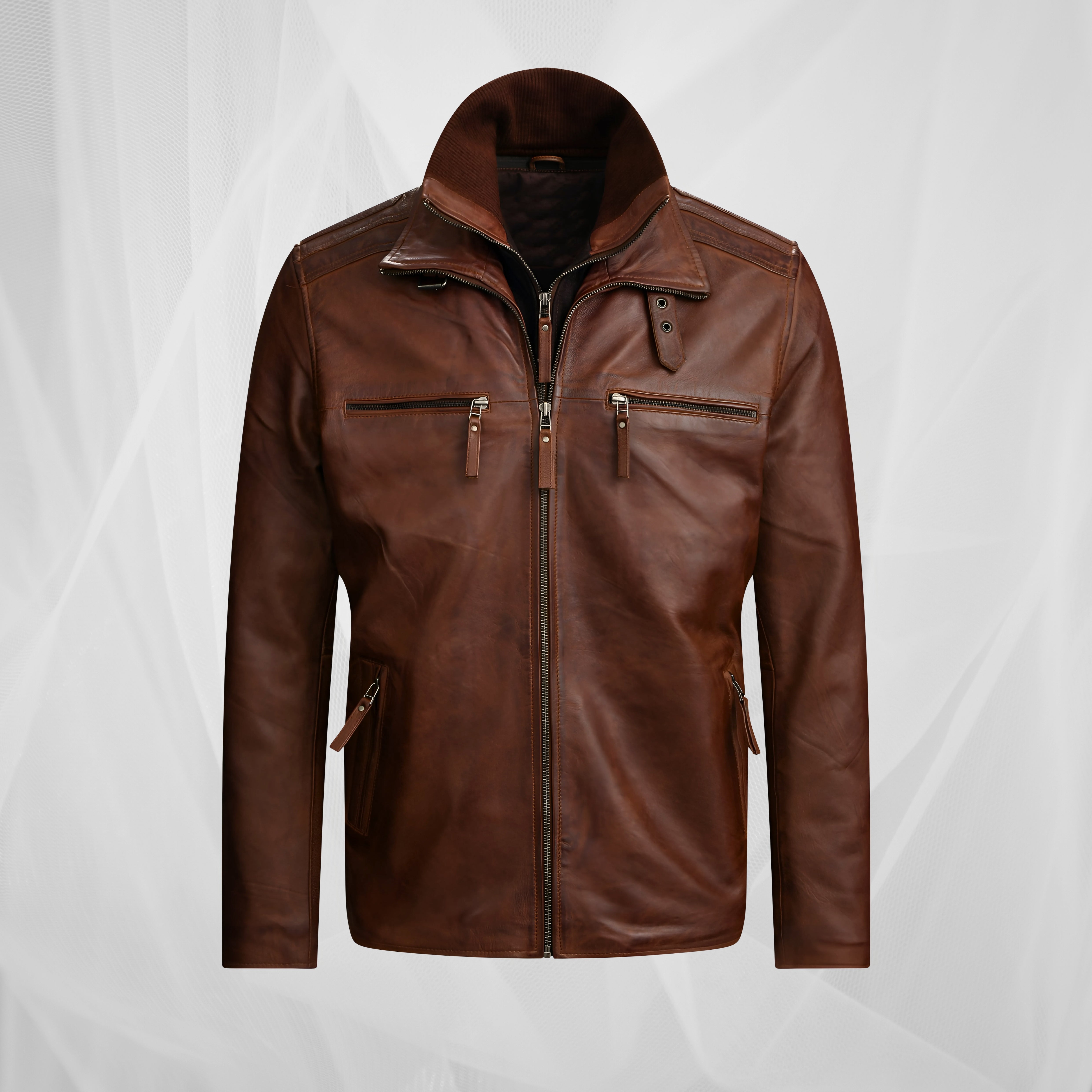 Chaqueta Vintage Marrón Estilo Café