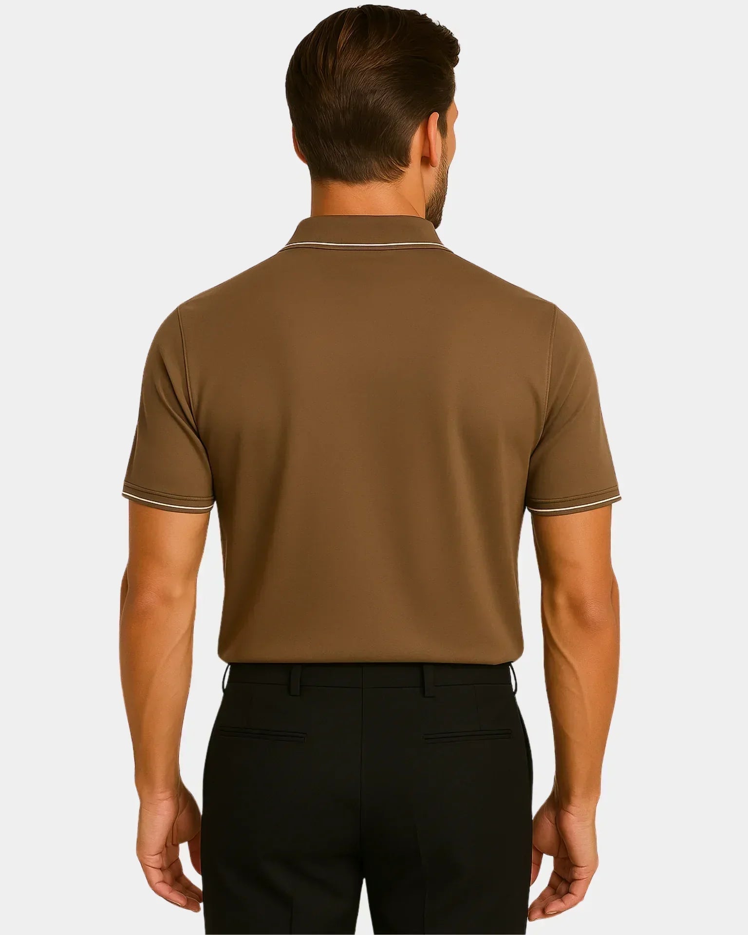 Camisa polo Silvio - marrón