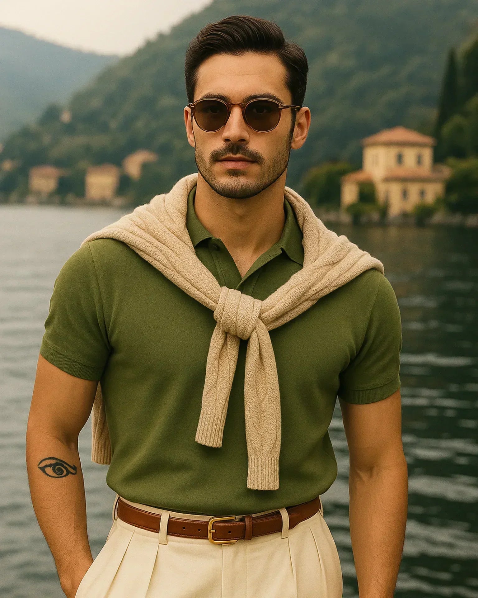 Camisas polo Adriano - verdes