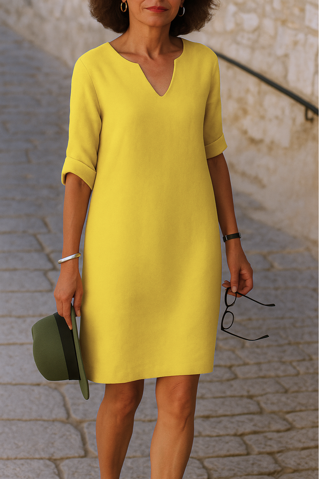 Ria | Vestido elegante con escote en V