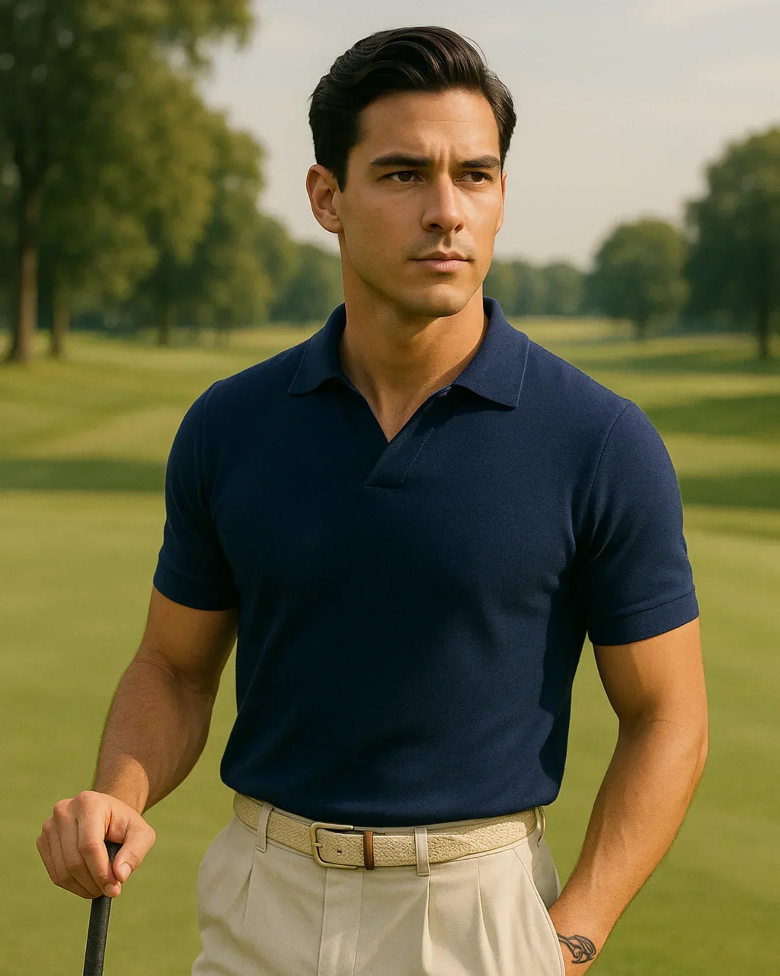 Camisa polo Adriano - azul