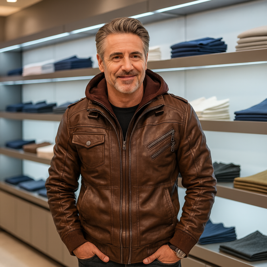 Chaqueta masculina con estilo y bolsillos