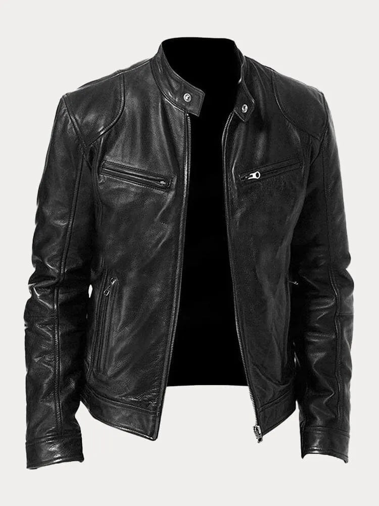 Chaqueta de cuero clásica