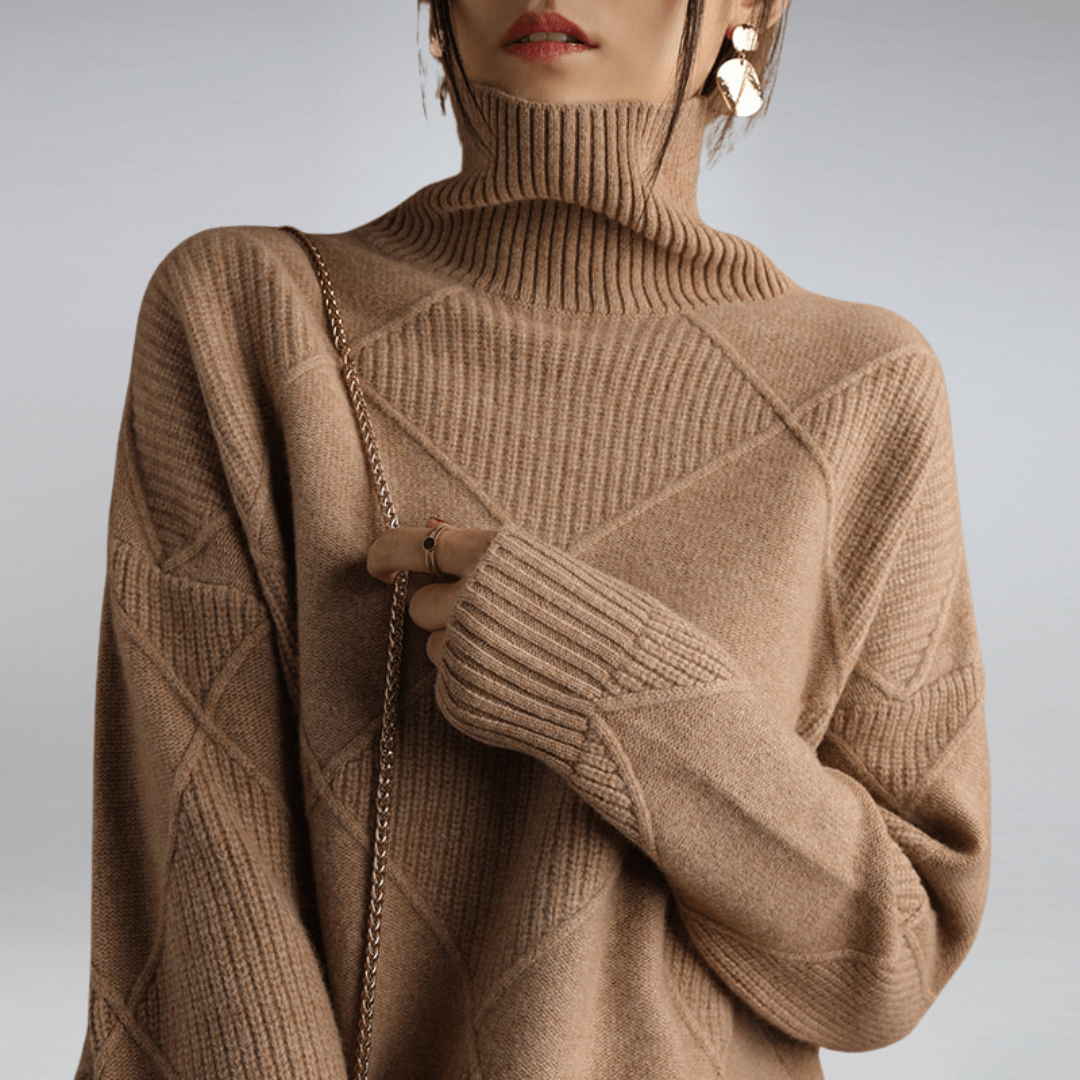 Abigail - Suéter de cuello alto suave