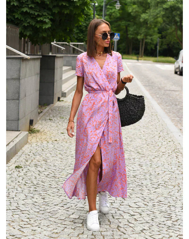 Suzanne - Vestido elegante con escote en V